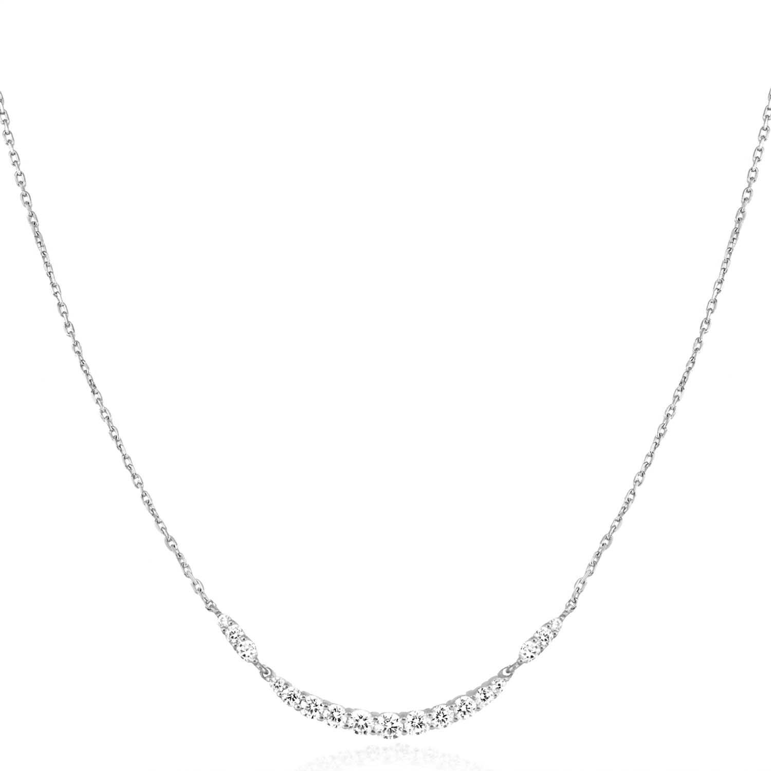  Miss Twinkle - Gliederketten - Silber / Rhodiniert - Zirkonia - 45cm